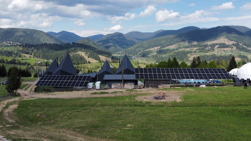 Сонячна електростанція 30 кВт для SkyPod Eco Mountain Resort на власне споживання