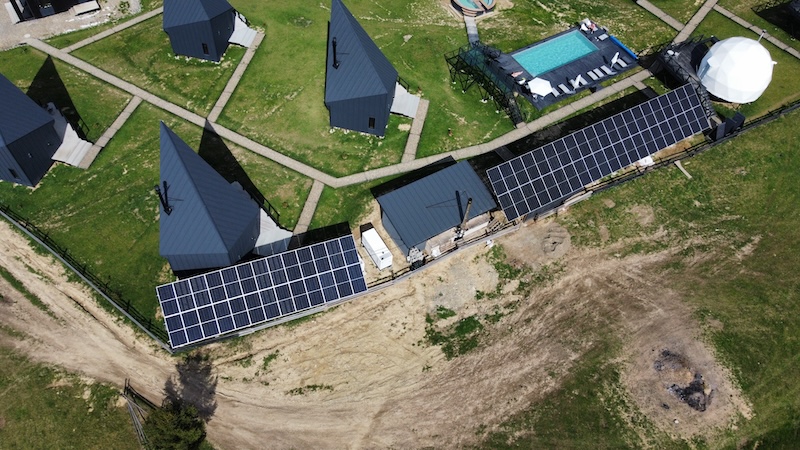 Сонячна електростанція 30 кВт для SkyPod Eco Mountain Resort на власне споживання