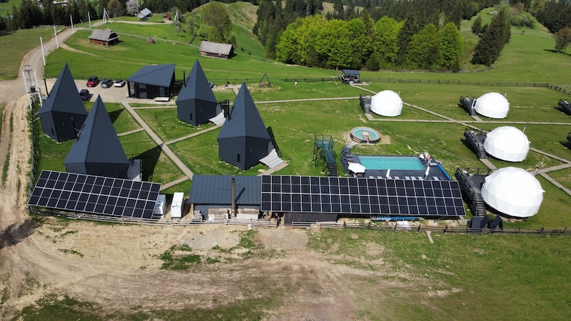 Сонячна електростанція 30 кВт для SkyPod Eco Mountain Resort на власне споживання
