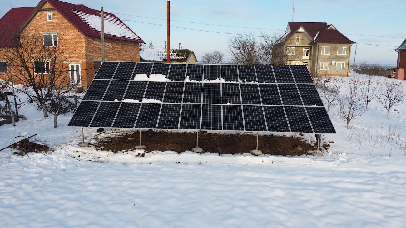 Сонячну електростанцію для дому потужністю 13 кВт встановлено в Чернятині