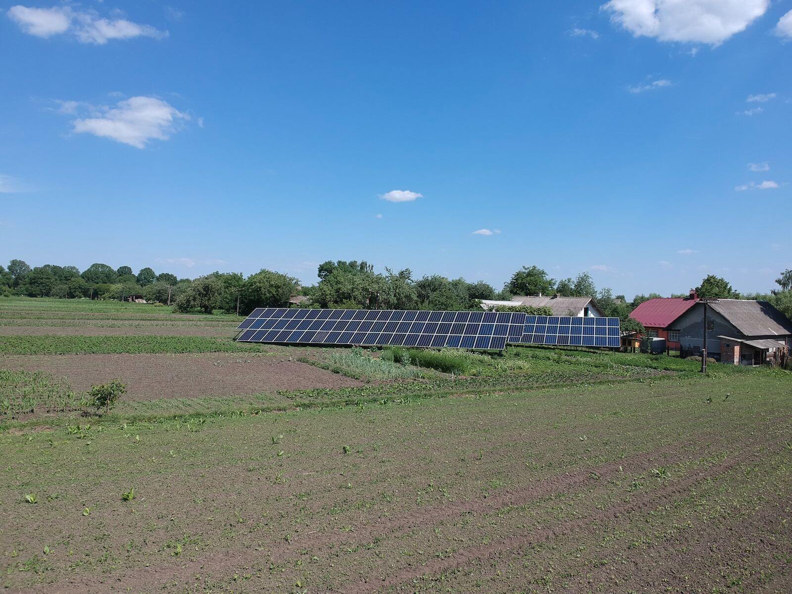 Мережева сонячна електростанція на 30 кВт в Олеші